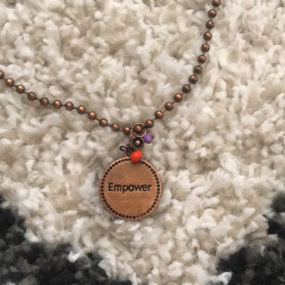 “E” Embrace Necklace View 3